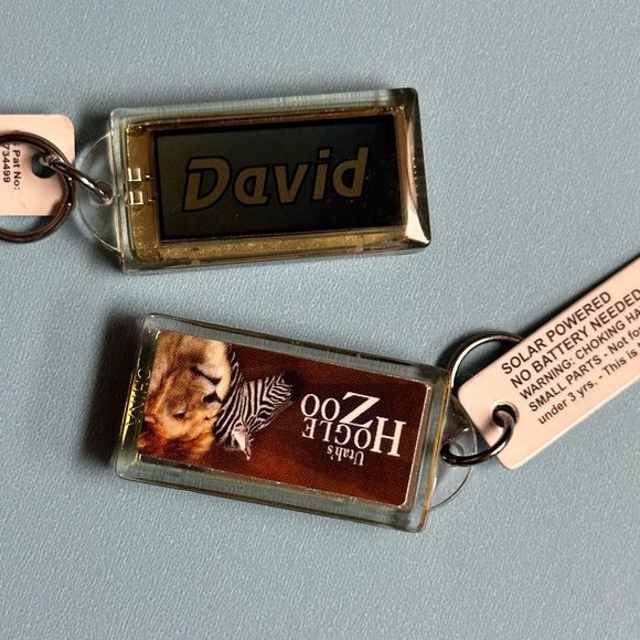 Zoo souvenirs solar powered Blinking double view key chain - David & Utah’s Zoo - Picture 8 of 8